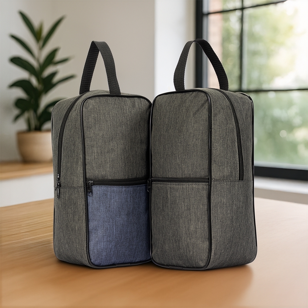 Bolsa Porta-Tênis Poliéster PVC Resistente à Água 34x16cm