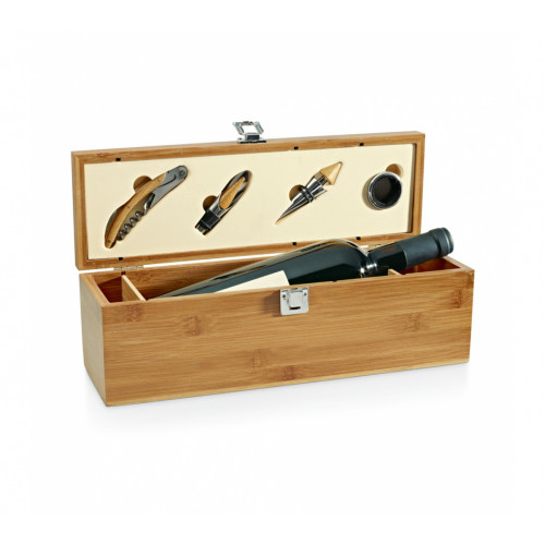 Conjunto para Vinho em Bambu 363x112mm