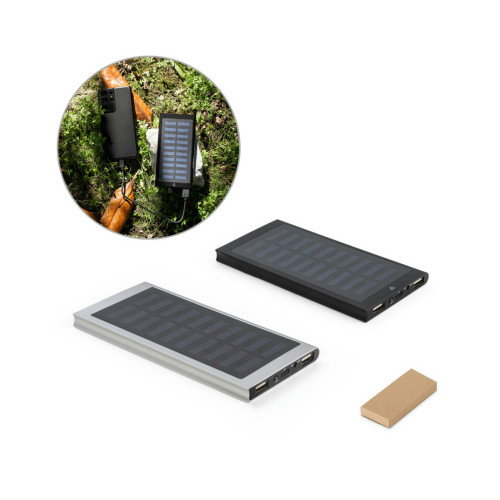 Bateria Portátil Solar Alumínio Reciclado 8.000 mAh