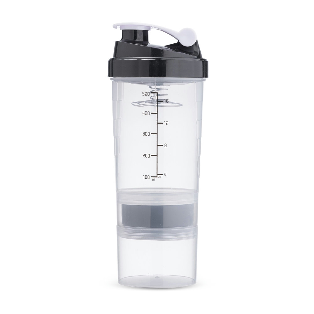 Coqueteleira Plástica 500ml Inox