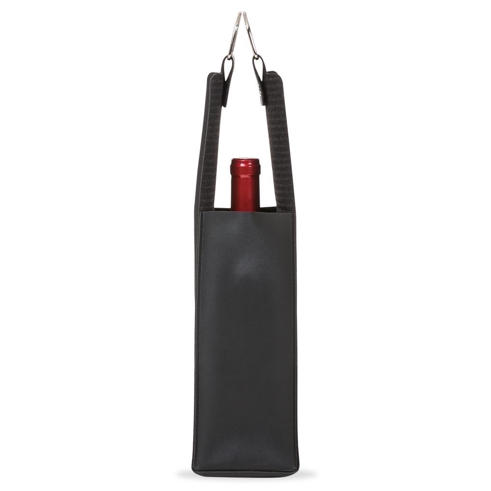 Sacola Porta Vinho Couro Sintético 43cm
