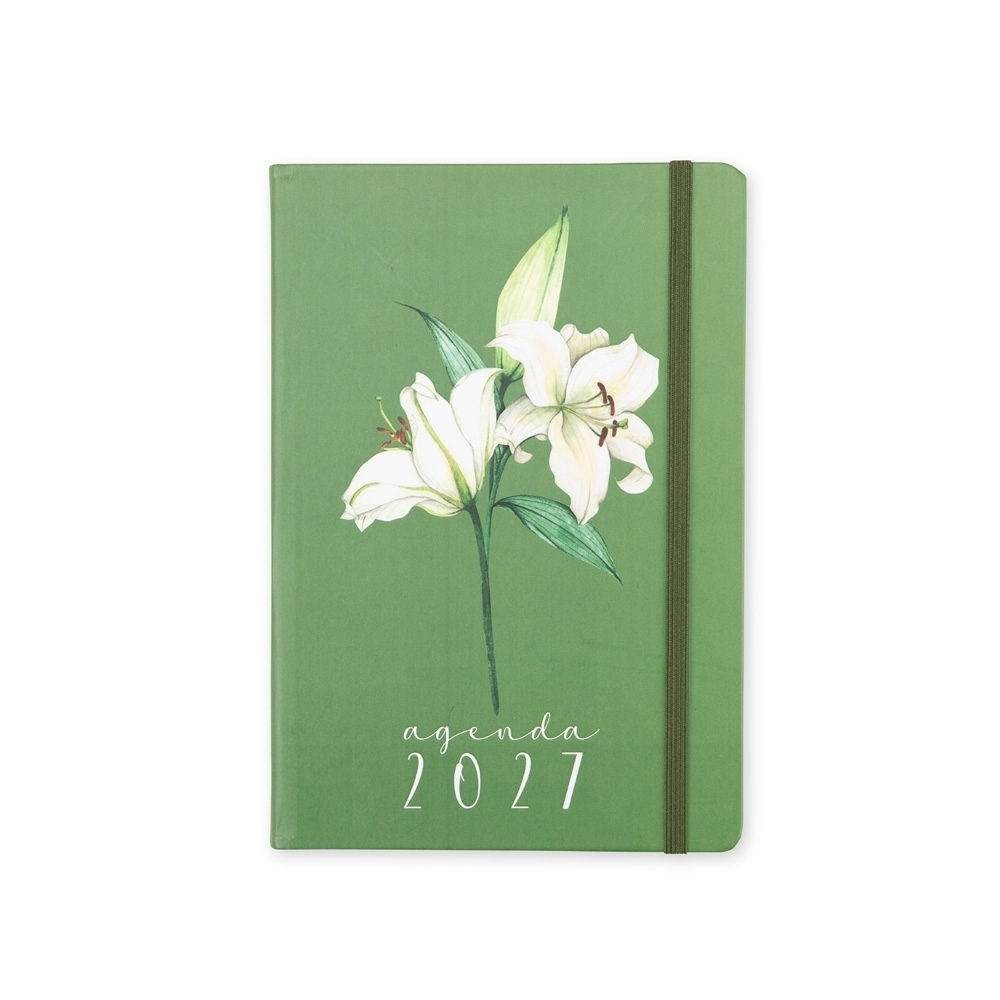 Agenda Diária Couchê 2027 20,8x14,2cm 180 Folhas
