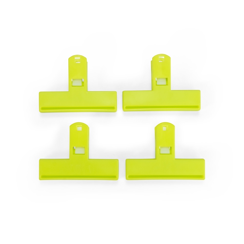 Kit Prendedores Plástico Multiuso 4 Peças Magnético 5,7x7,8cm