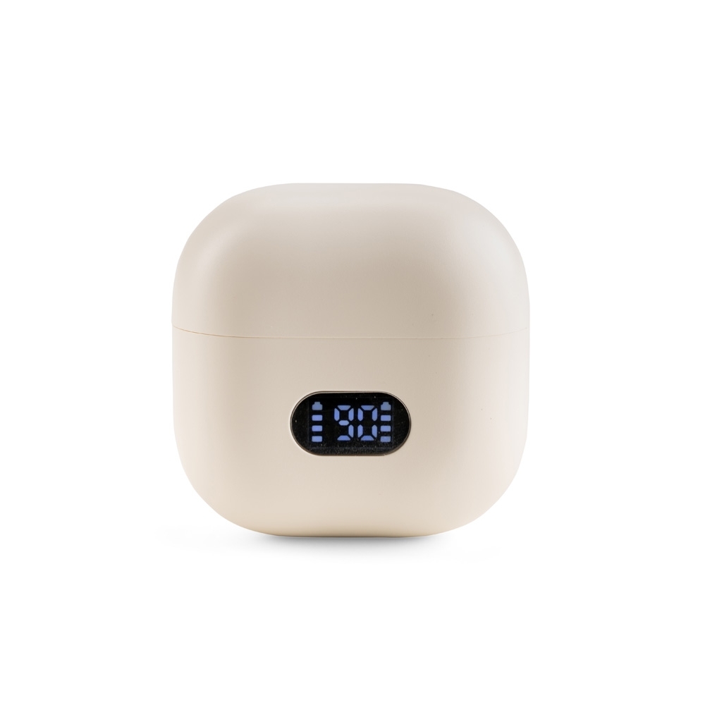 Fone de Ouvido Plástico Bluetooth com Case Carregador