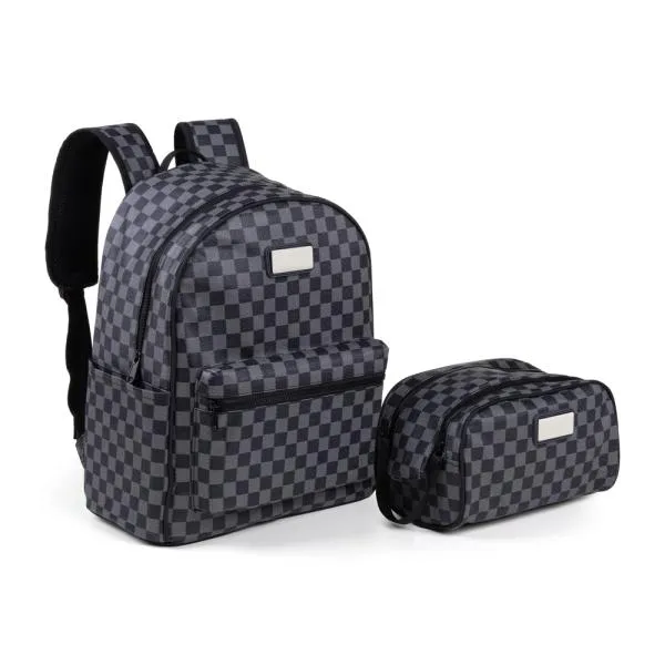 Conjunto Mochila e Necessaire em PVC Notebook 15"